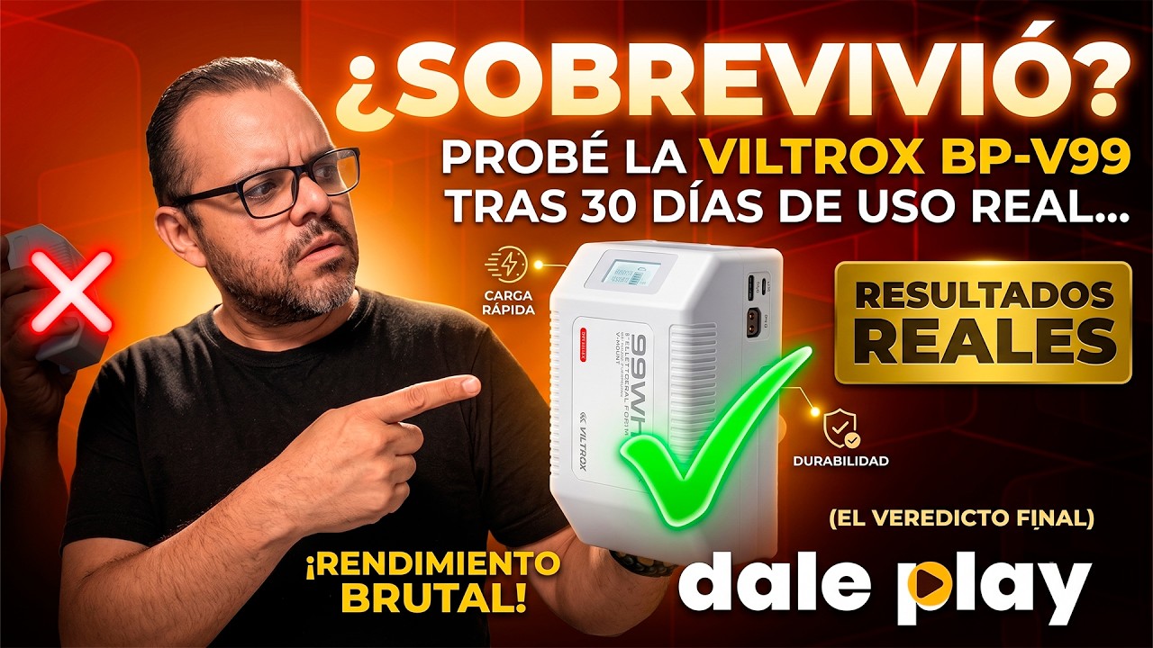 Esta Batería Vmount CAMBIA TODO para Videógrafos (Viltrox BP-V99)