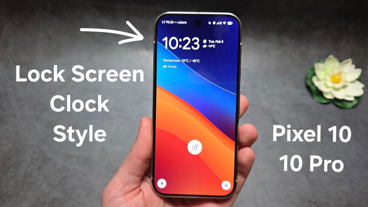 How to Change Lock Screen Clock Style on Google Pixel 10 / 10 Pro