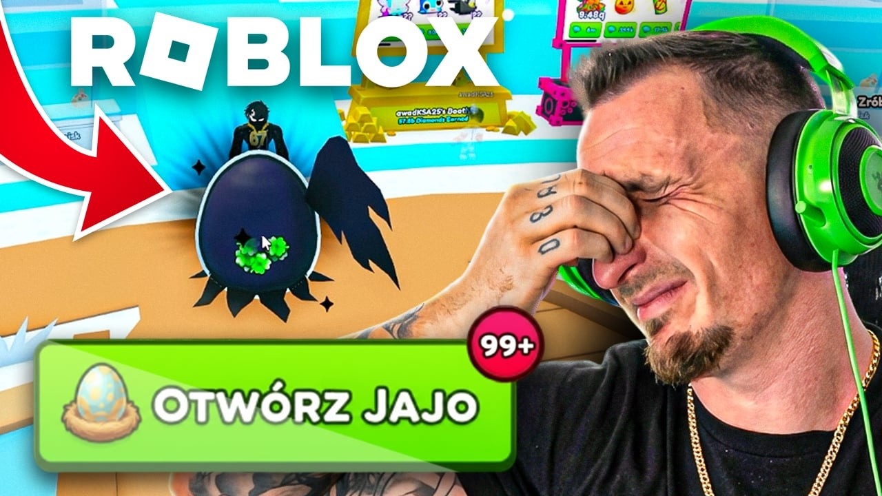Uzależniłem się od PET SIMULATOR 99! WIELKI OPENING JAJ! ROBLOX DLA DOROSLYCH!