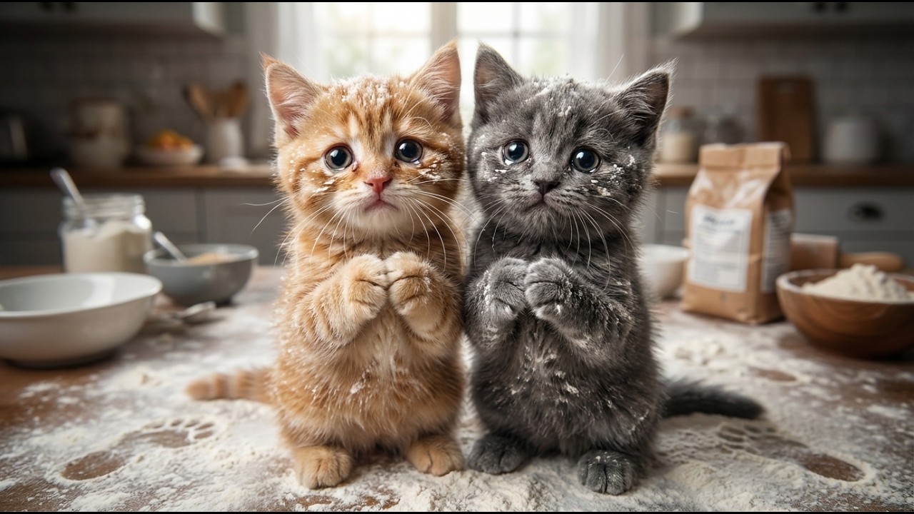 Mom Cat Wanted Breakfast… But the Kittens Ruined It l The Little Meow Life 🐾