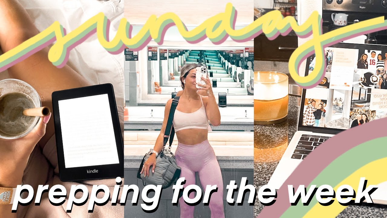 sunday vlog: prepping for the week, workout with me (leg day), getting my life together!