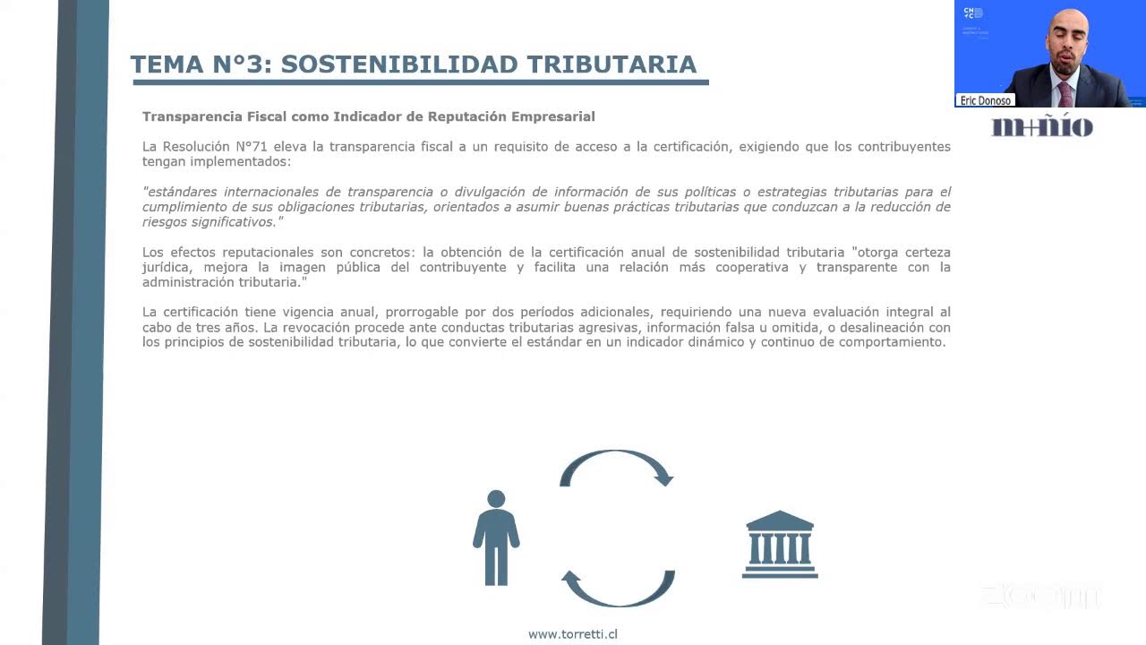 Ciclo de Charlas Operación Renta. Capital Propio Tributario y Sostenibilidad Tributaria
