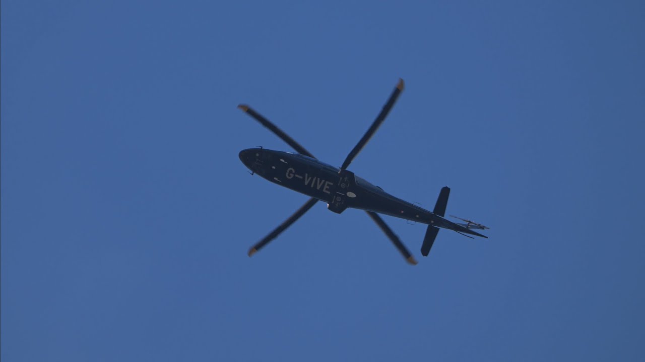 Agusta AW109 flyover at my house with nice blade slap 