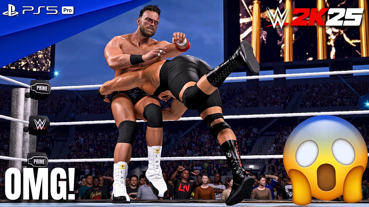 WWE 2K25 - LA Knight vs. Bron Breakker - Full Match at Night Of Champions | PS5 Pro [4K60]
