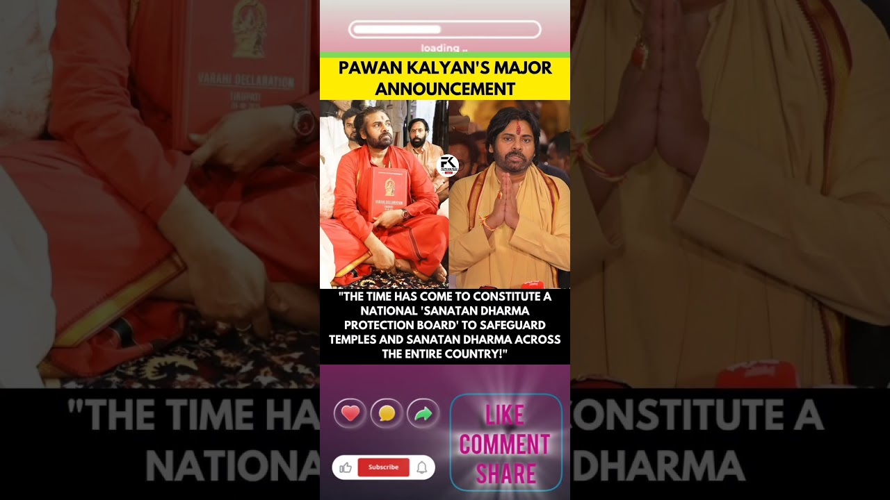 🚨🇮🇳 Andhra Pradesh Deputy Chief Minister and Jana Sena leader Pawan Kalyan #india #news #indianews