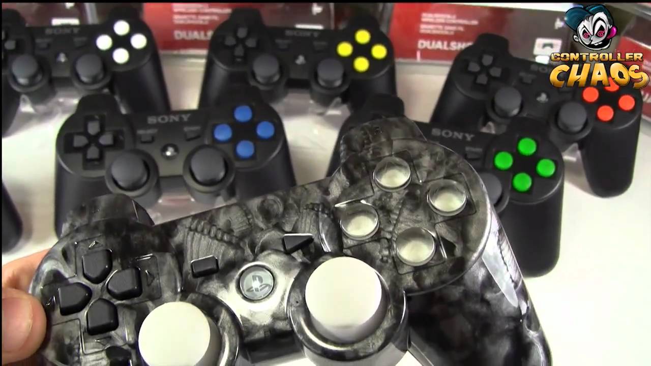 PS3 Custom Buttons - New PS3 Modded Controller Designs - ControllerChaos.com