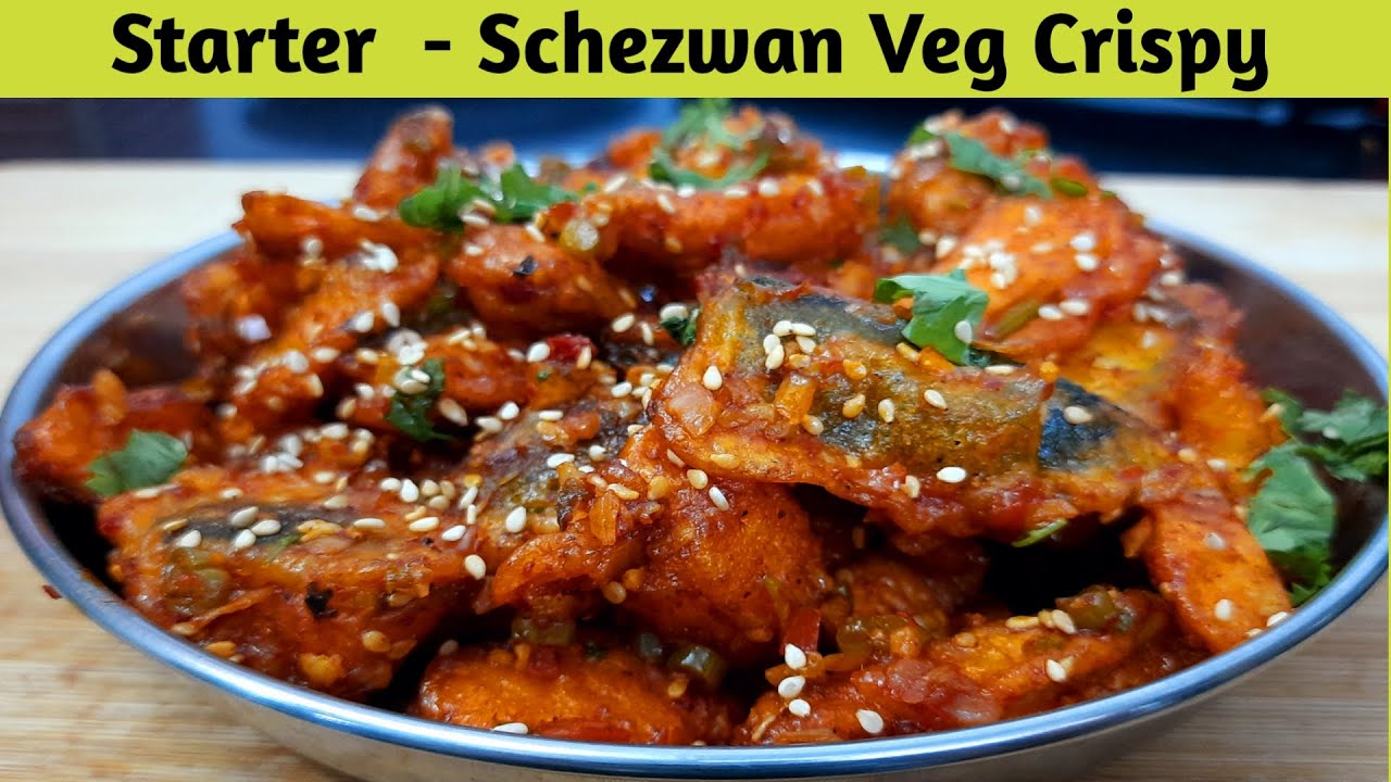 Schezwan Veg Crispy Recipe &ndash; Veg Crispy Recipe &ndash; How to make Schezwan Veg Crispy &ndash; Veg Crispy