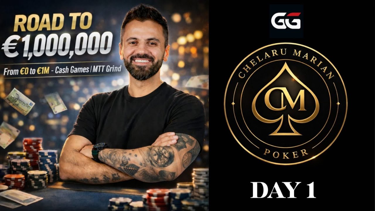 🔴 LIVE GRIND | Road to €1,000,000 Challenge | Cash & MTT Poker DAY 1