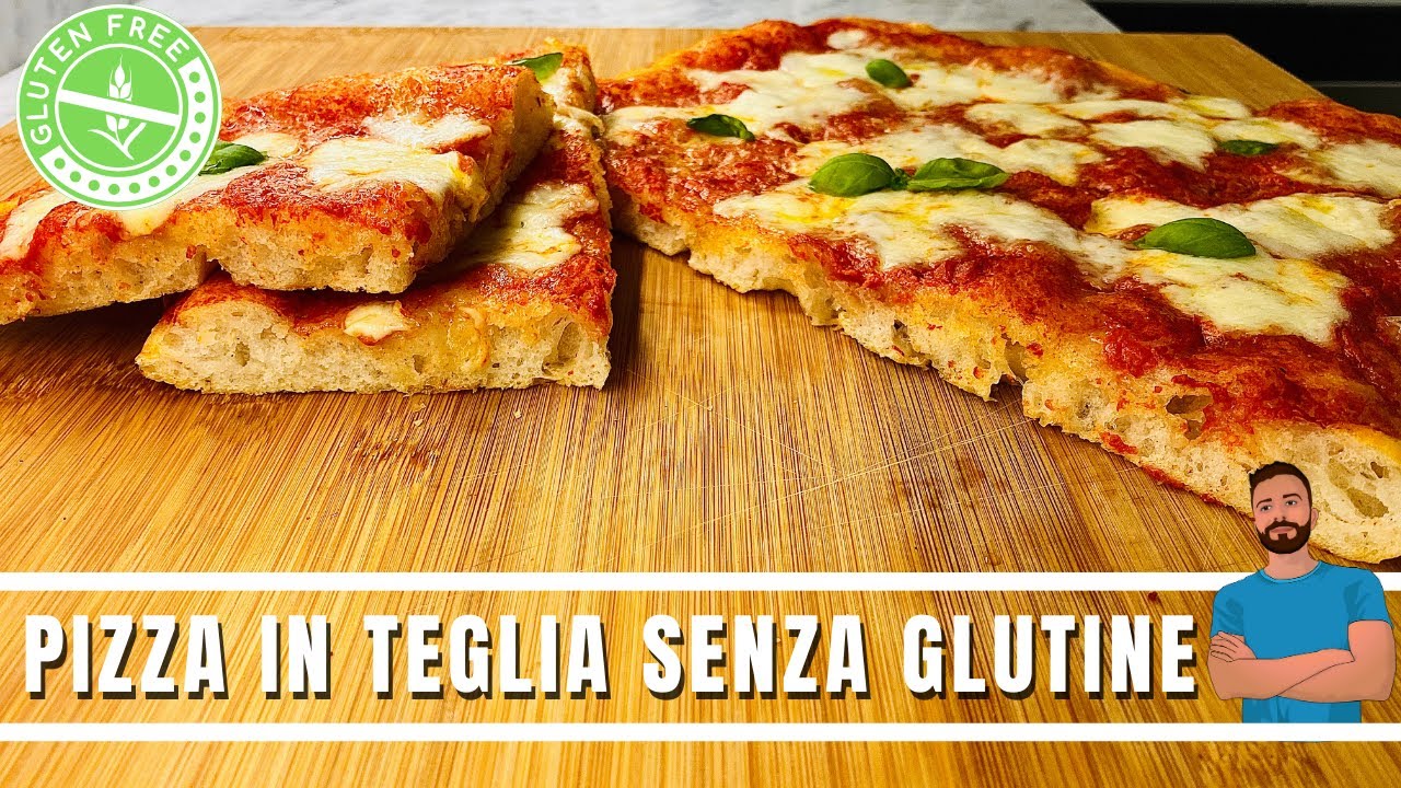 PIZZA IN TEGLIA SENZA GLUTINE (la mia prima) - FACILE SENZA IMPASTARE!