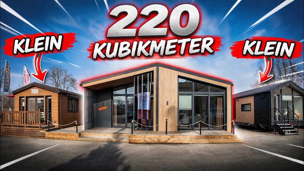 220m&sup3; Tinyhouse in 6 Std. FIX & FERTIG  in Deutschland geliefert