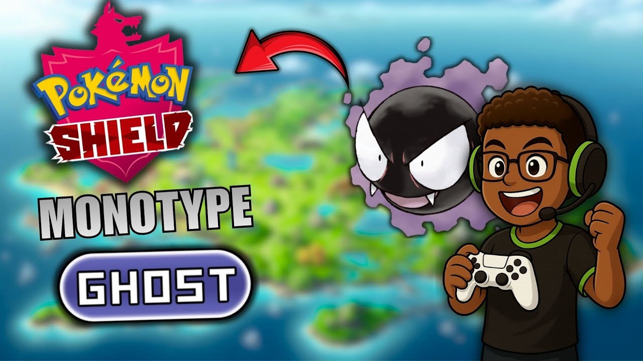 Só posso usar tipo FANTASMA em Pokémon Shield… 