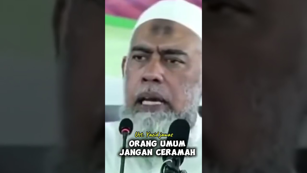 Ust. Yazid Jawas || Orang Umum Jangan ceramah. 