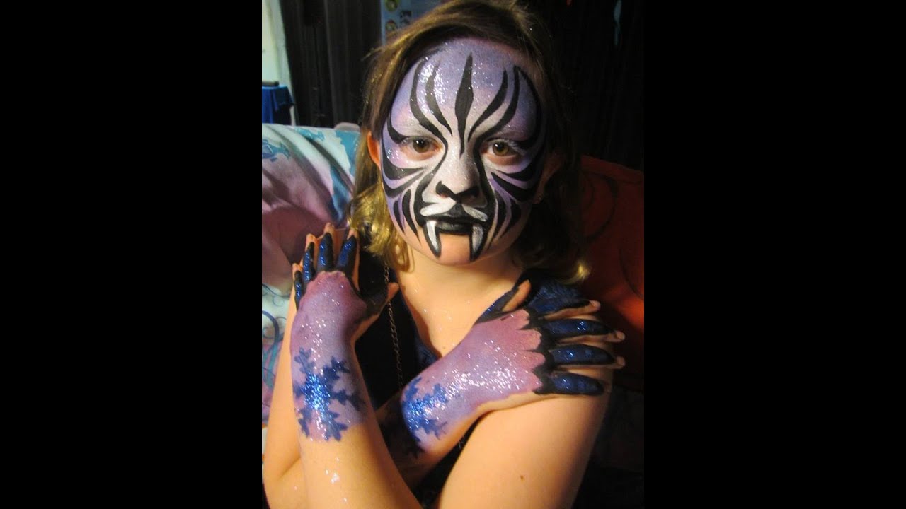 Sheba Purple and Blue Tiger at PBS Kids Awards Facepainting by Snowqueen