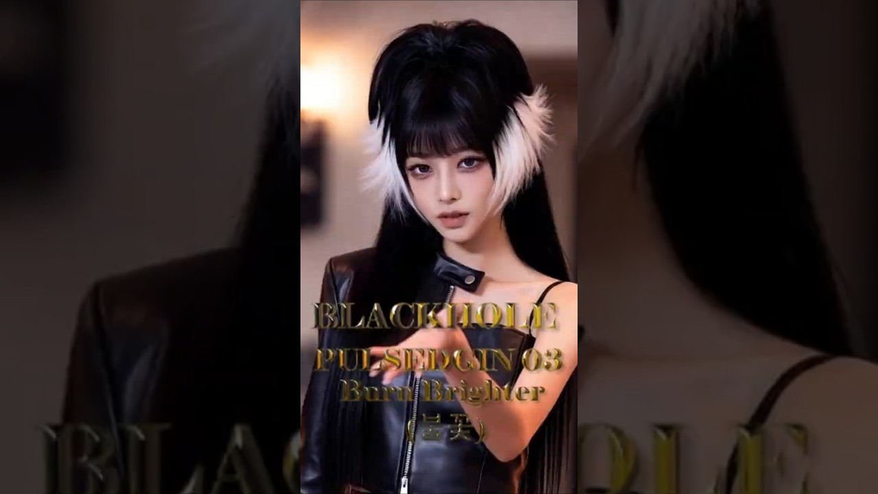 BLACKHOLE PULSEDGIN 03 - Burn Brighter (불꽃) / AI Music Video [K-EDM Pop]