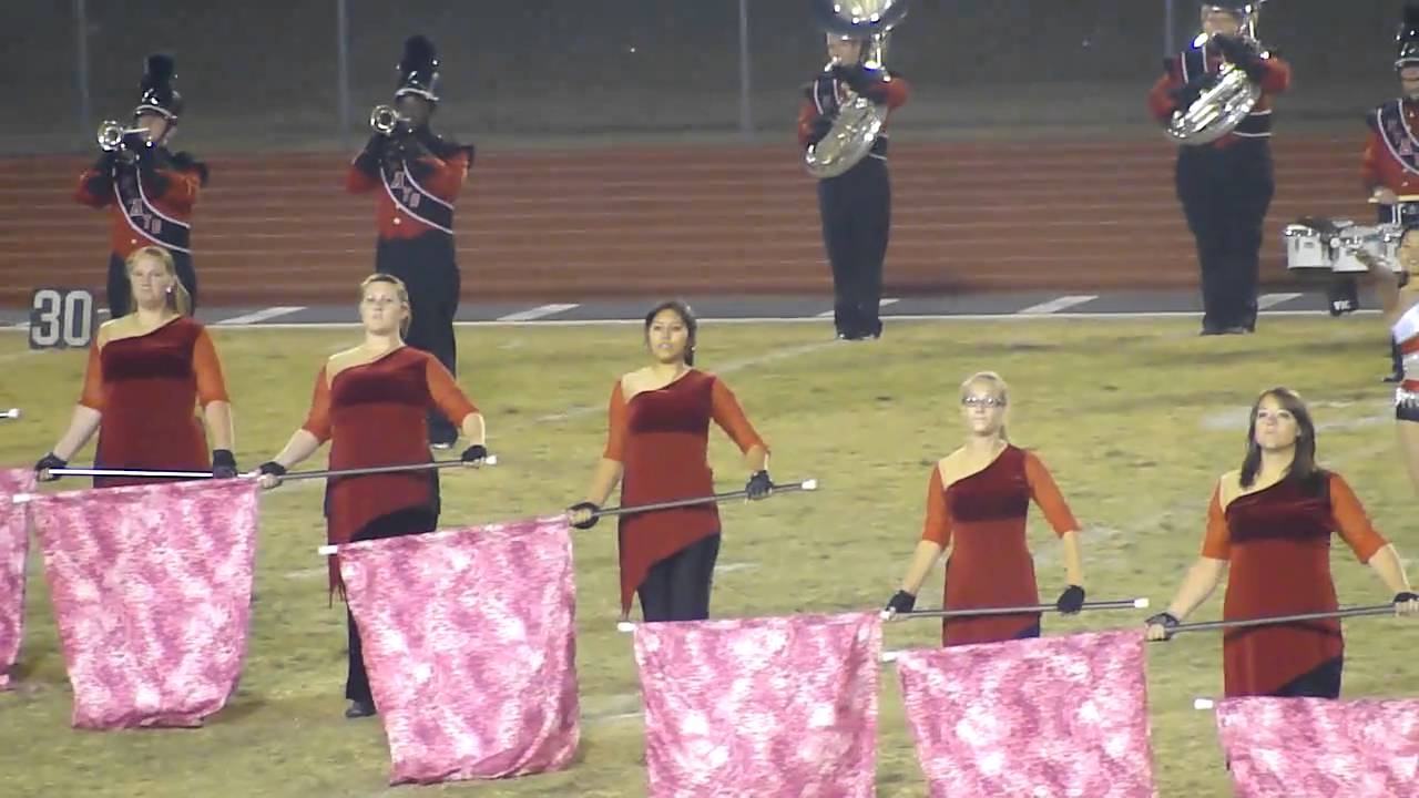 Arkansas State Colorguard- #6 performs to the Led Zepplin song