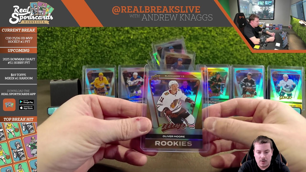 CDD EXCLUSIVE!! 2025/26 UD MVP Silver Collection Hockey #1 Pick Your Team
