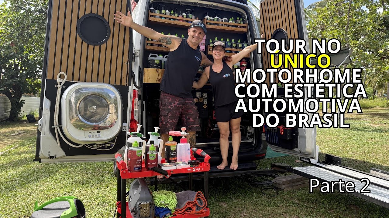 Parte 2 do tour no nosso MotorHome, + elétrica, + suporte da moto 