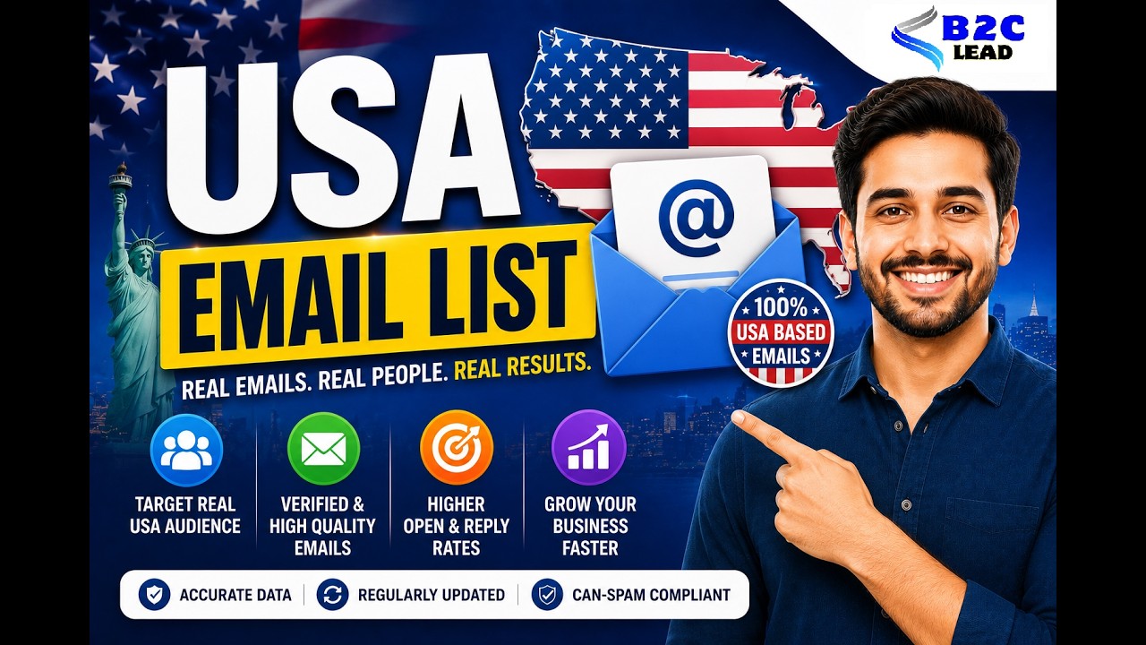 USA Email List for Email Marketing | Verified USA Consumer Data by B2C Lead