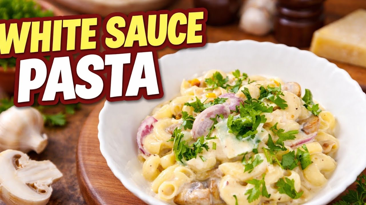WHITE SAUCE PASTA! 