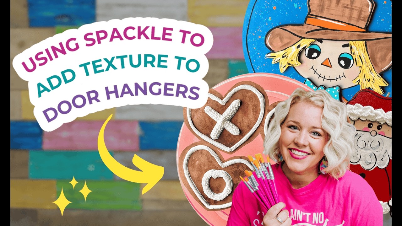 How to Use Spackle for 3D Texture on Door Hangers (Beginner Friendly!)