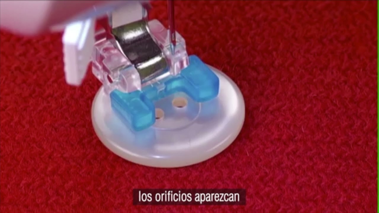 Prensatelas para botón.