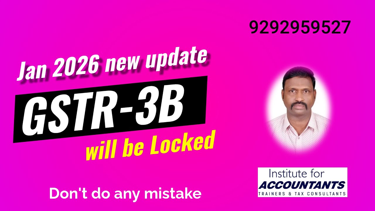 #gstr3b new updates #gstr3b will be locked