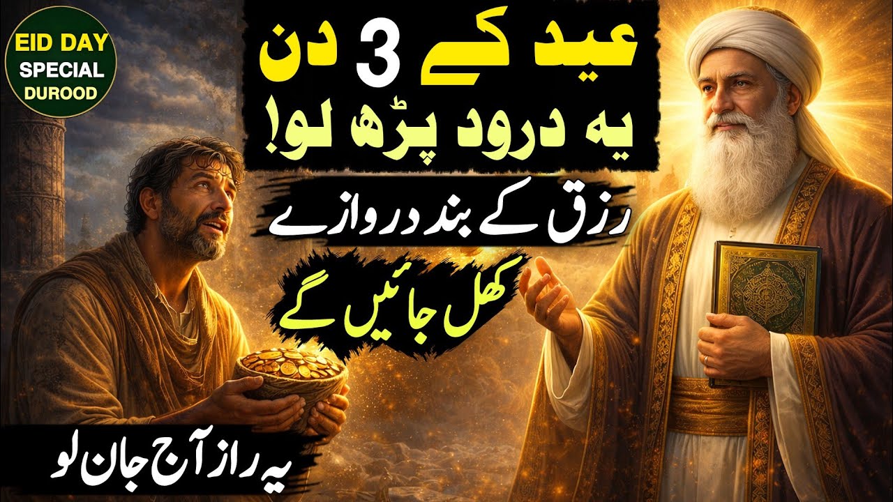 Eid Ke 3 Din Ye Durood Parh Lo | Rizq Ke Band Darwaze Khul Jayenge | Powerful Durood Before Eid