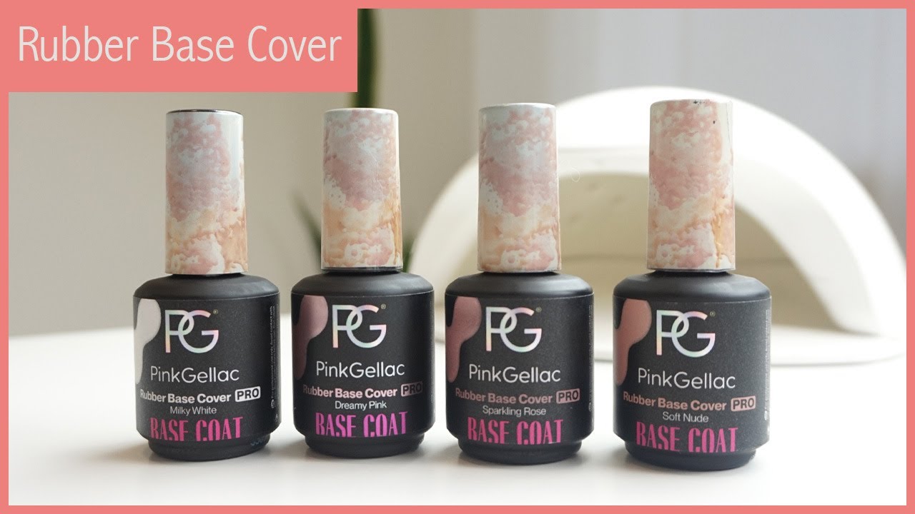New! Pink Gellac Rubber Base Cover Gel Polish