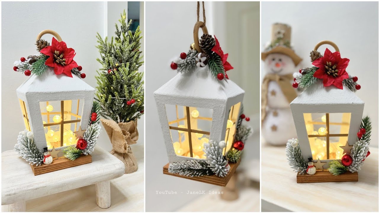 Manualidades NAVIDEÑAS 2024 🎄 ¿Cómo hacer un FAROL NAVIDEÑO? 😍