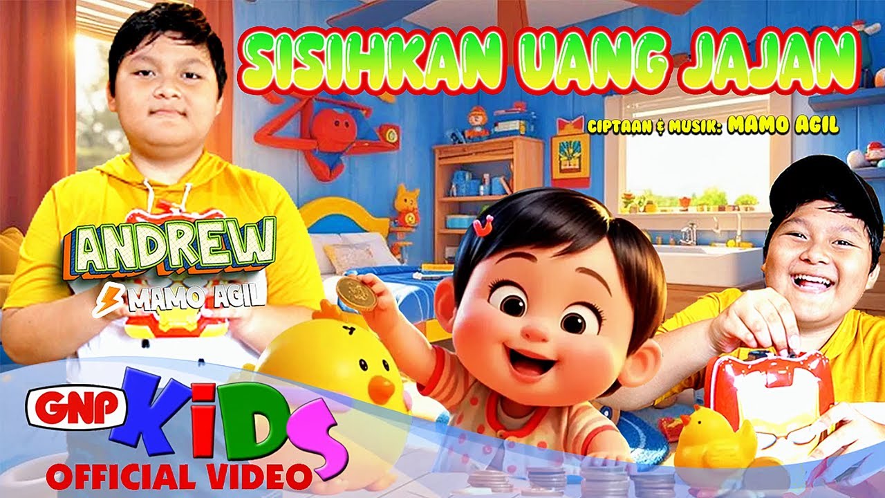 Sisihkan Uang Jajan - Andrew Mamo Agil | Lagu Anak Indonesia Belajar Menabung