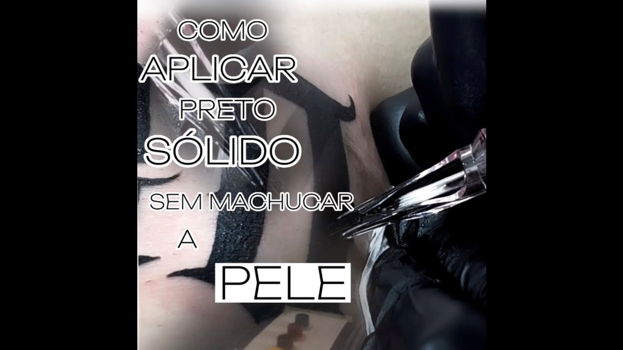 ✅😣 Como aplicar preto sólido sem machucar a pele?