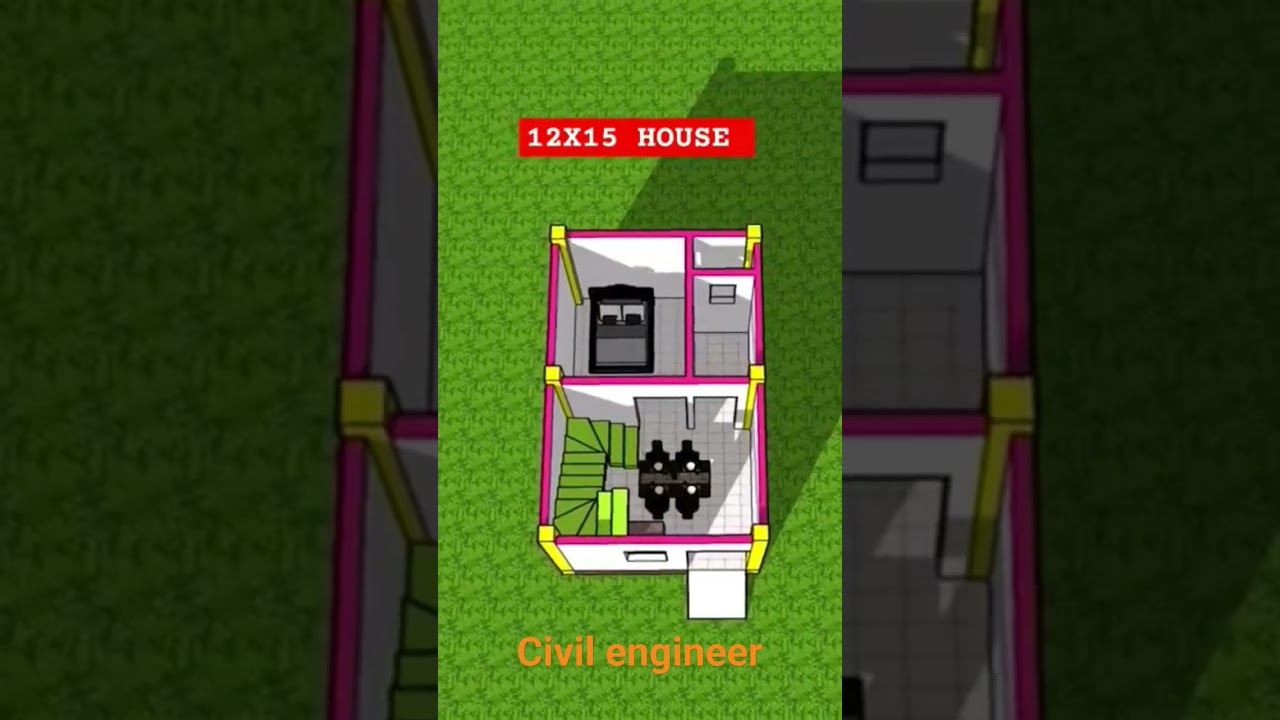 12&times;15 house design plan 🤯🤔🏡 ghar ka naksha #home #house #housedesign #ghar #designs #naksha #floor