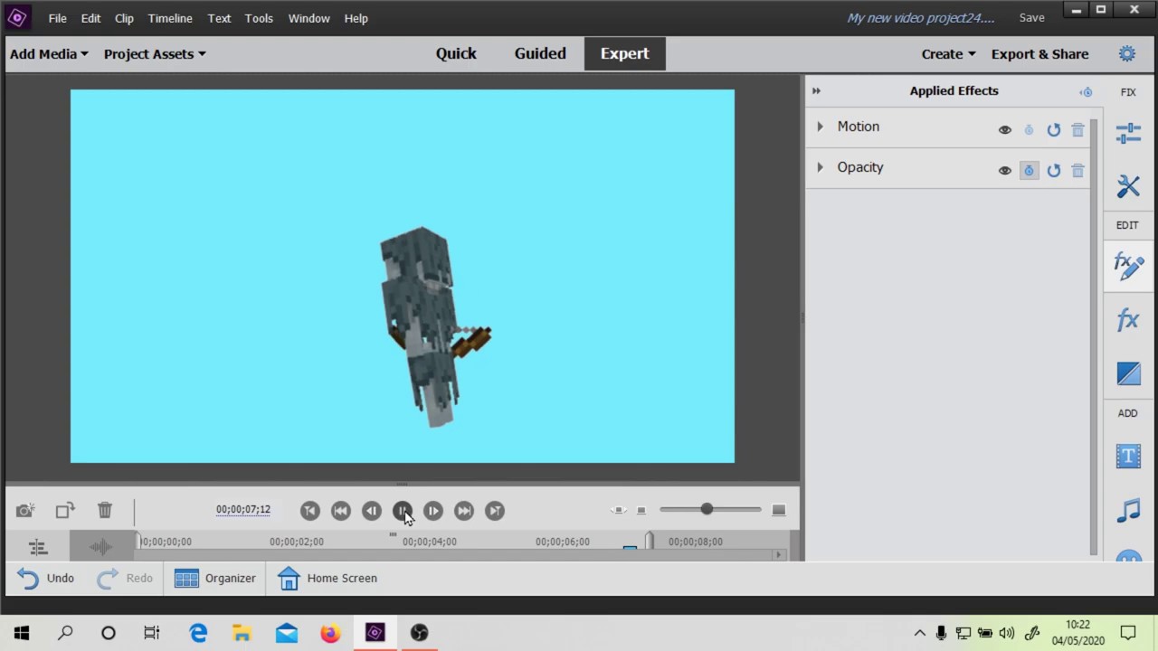 Remove Background in Premiere Elements
