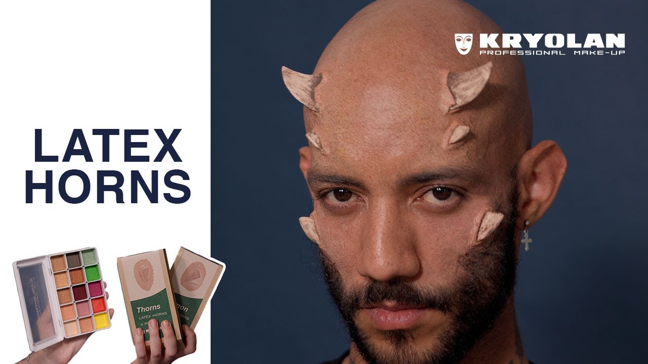 How To Apply Latex Horn Prosthetics | Kryolan SFX Tutorial