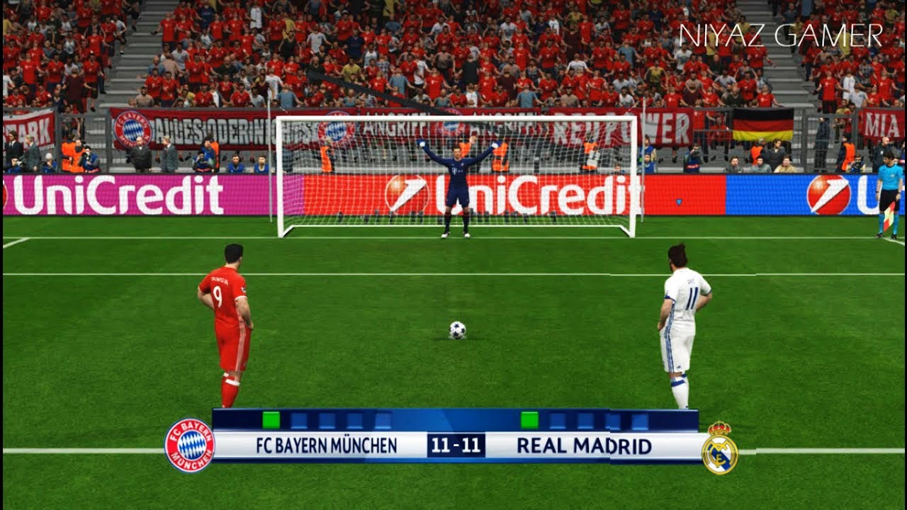 BAYERN MUNICH vs REAL MADRID | Penalty Shootout | PES 2017 Gameplay | UEFA Champions League