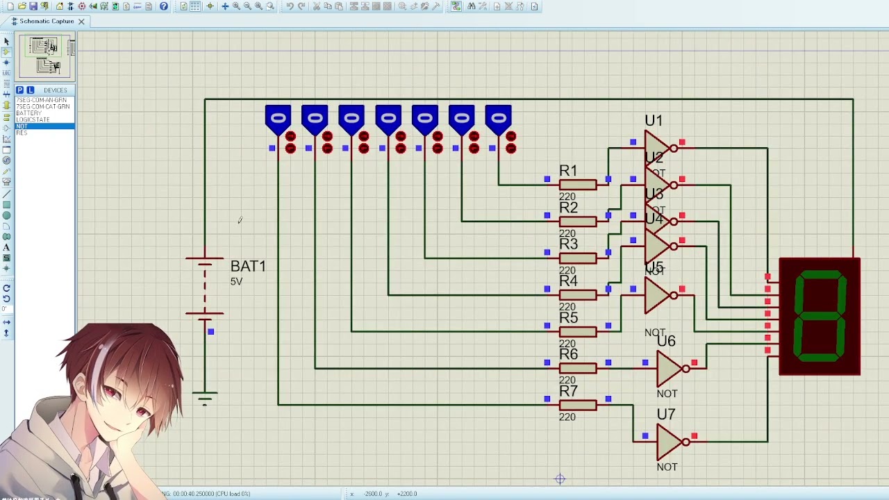 Explicación Display de 7 Segmentos Anodo/Catodo en PROTEUS