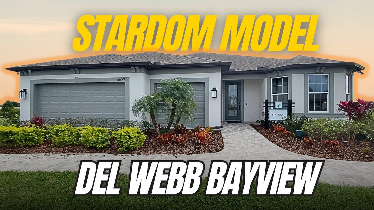 Del Webb Bayview Stardom Model Luxurious 55+ Active Lifestlye in Parrish FL