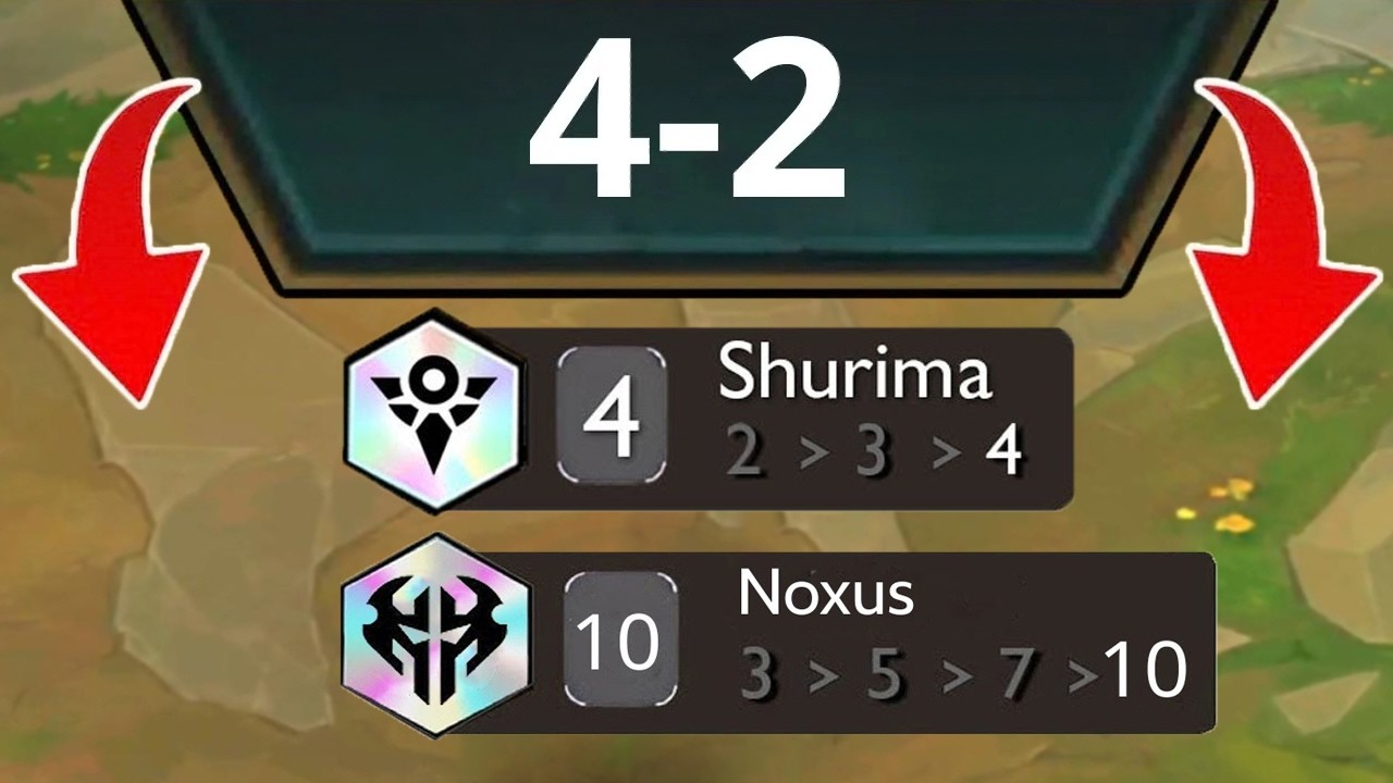 4 Shurima at 4-2 ft. 10 Noxus