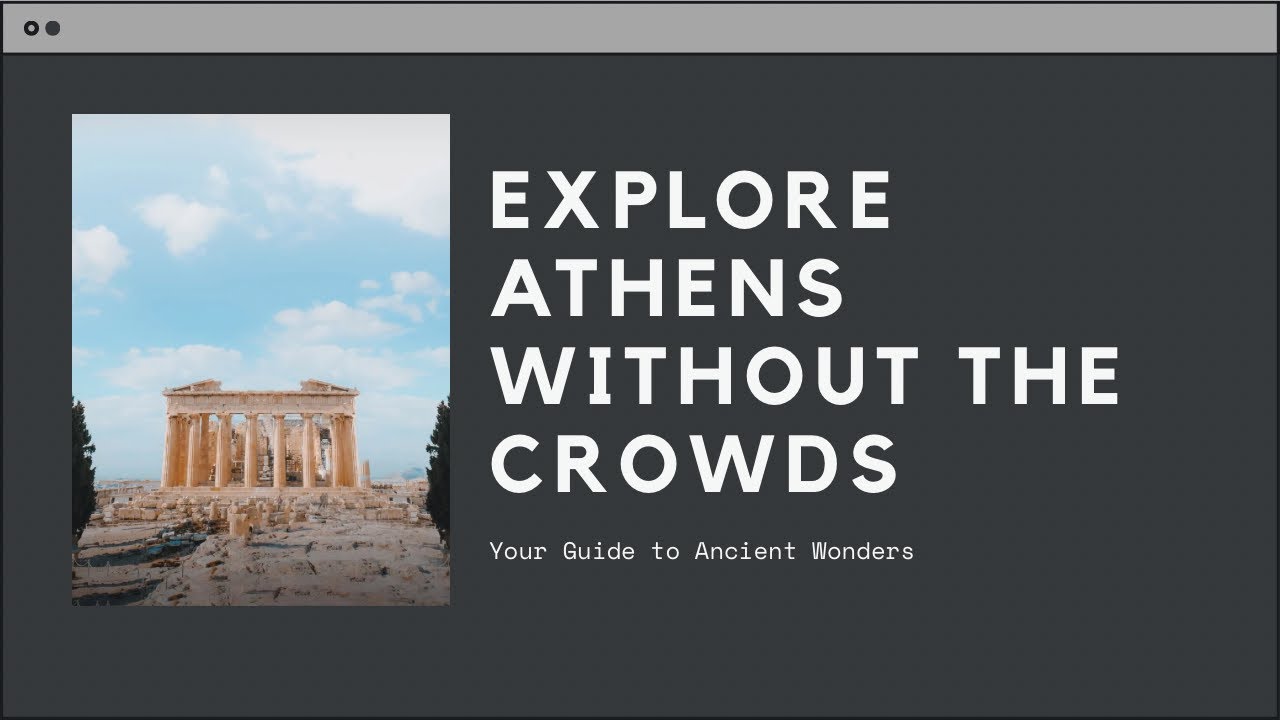 Very Unofficial Travel Guide to Athens: Exploring Ancient Ruins Without the Crowds