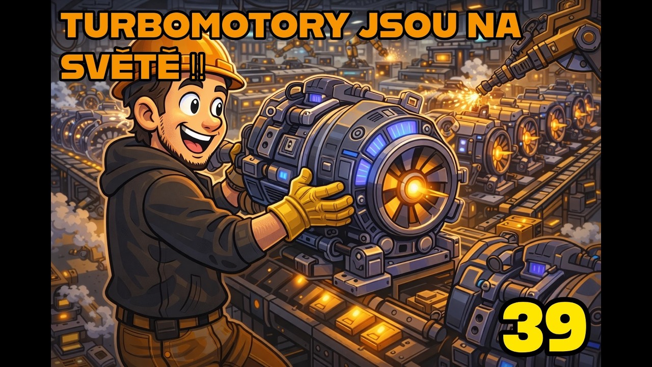 🏆 Začínám vyrábět TURBOMOTORY! | Satisfactory CZ/SK #39