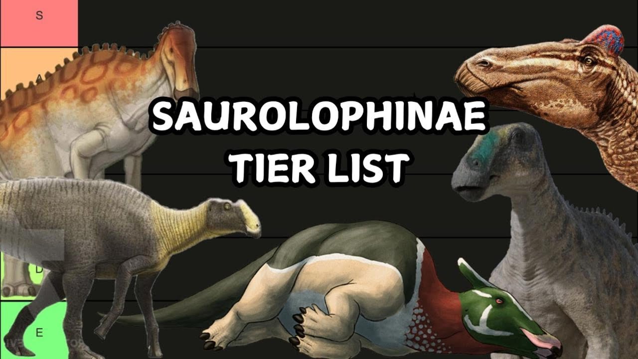 SAUROLOPHINE HADROSAUR RANKING (TIER LIST) #dinosaur #paleontology #tierlist #edmontosaurus #ranking