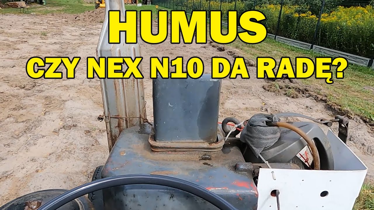 128. Zdejmowanie humusu minkoparką Nex N10 | Rozruch papaja | Zbrojenia - cięcie i skręcanie