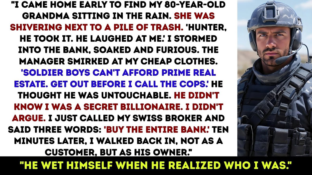 Bank Manager Seized My Poor Grandma's House—Her Billionaire SEAL Grandson Bought The Entire Bank