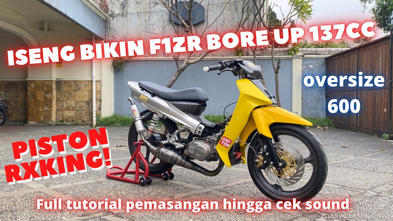 F1ZR BORE UP 137cc PISTON RXKING!!
