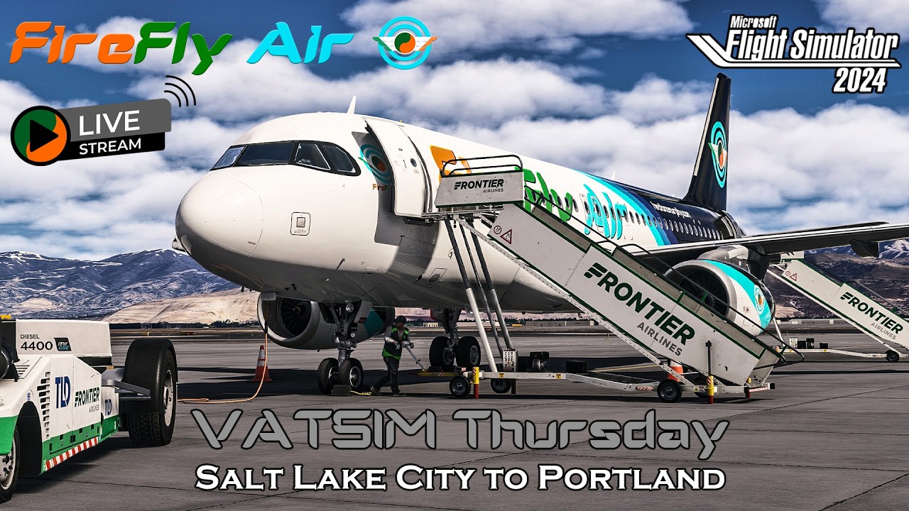 Fenix A320 | Salt Lake City to Portland | VATSIM Thursday | MSFS 2024 🛫