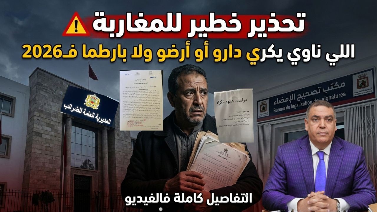 تحذير خطير للمغاربة ⚠️ اللي ناوي يكري دارو ولا بارطما فـ2026… التفاصيل كاملة