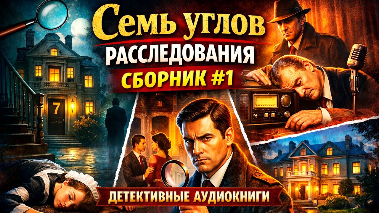 СЕМЬ УГЛОВ РАССЛЕДОВАНИЯ | Детективный сборник #1 | Аудиокнига (Рассказы) | Звуки Книги
