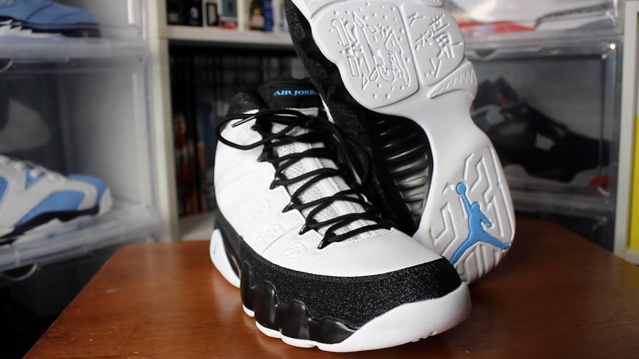 Air Jordan 9 'University Blue' | Detailed Review + On Feet | UNC Jordan 9