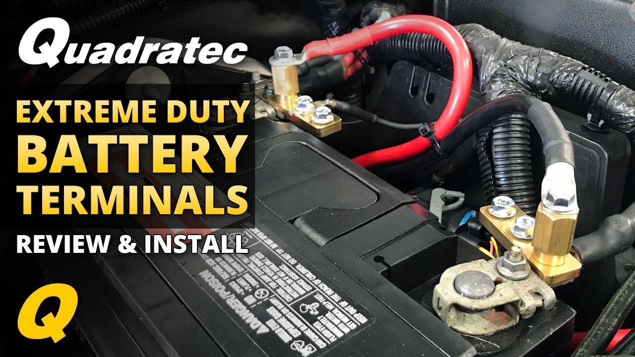 How to Install Quadratec Extreme Duty Battery Terminals for Jeep Wrangler JK in less than 5 minutes
