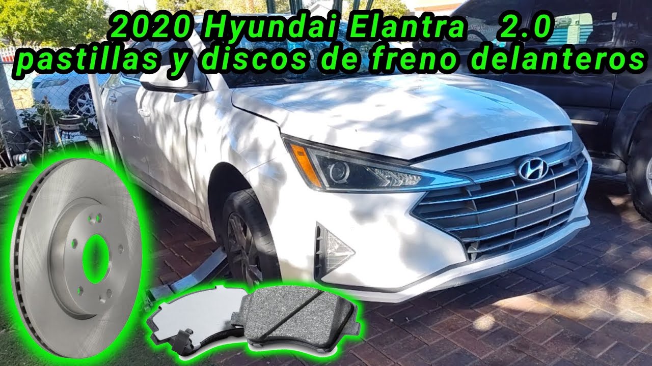 2020 Hyundai Elantra 2.0 Cómo cambiar las pastillas y disco de freno delanteros ( front brake pads )